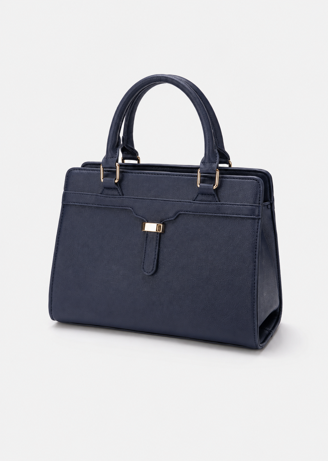 Women's Midnight Blue PU Leather Shoulder Handbag – Elegant Casual Everyday Purse