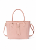 Women's Pink PU Leather Shoulder Handbag – Elegant Casual Everyday Purse