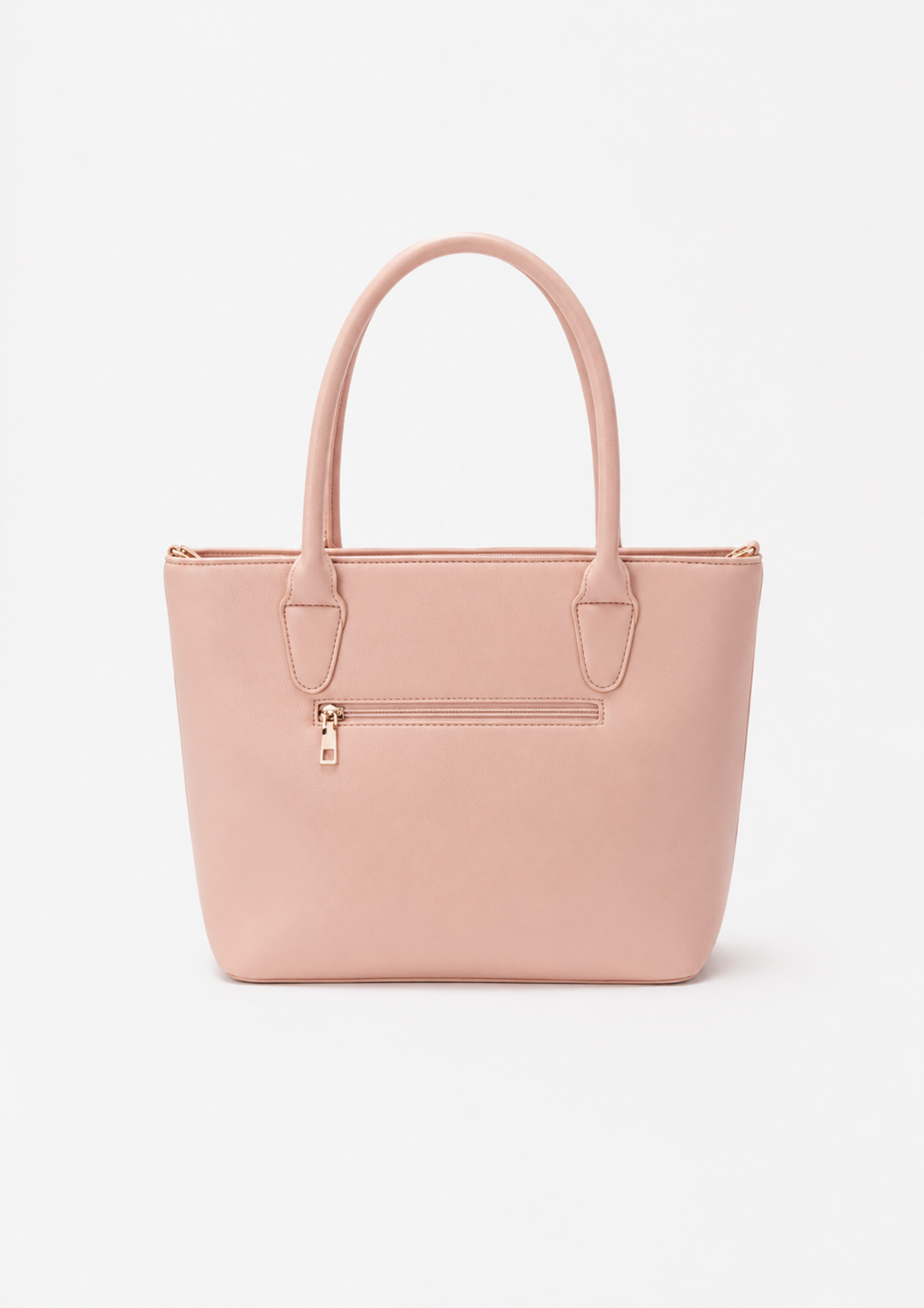 Women's Pink PU Leather Shoulder Handbag – Elegant Casual Everyday Purse