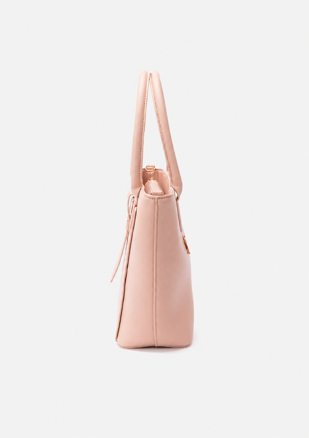 Women's Pink PU Leather Shoulder Handbag – Elegant Casual Everyday Purse