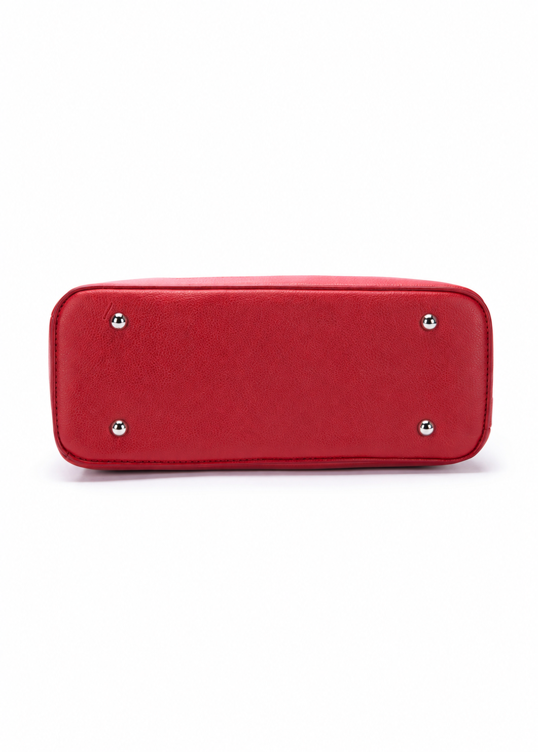 Women's Red PU Leather Shoulder Handbag – Chic Casual Fashion Purse