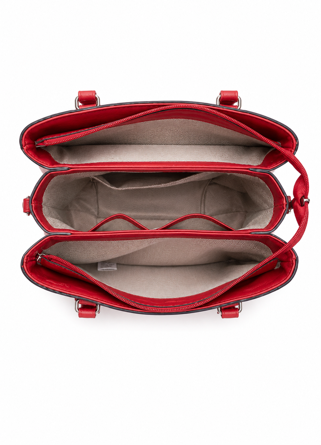 Women's Red PU Leather Shoulder Handbag – Chic Casual Fashion Purse