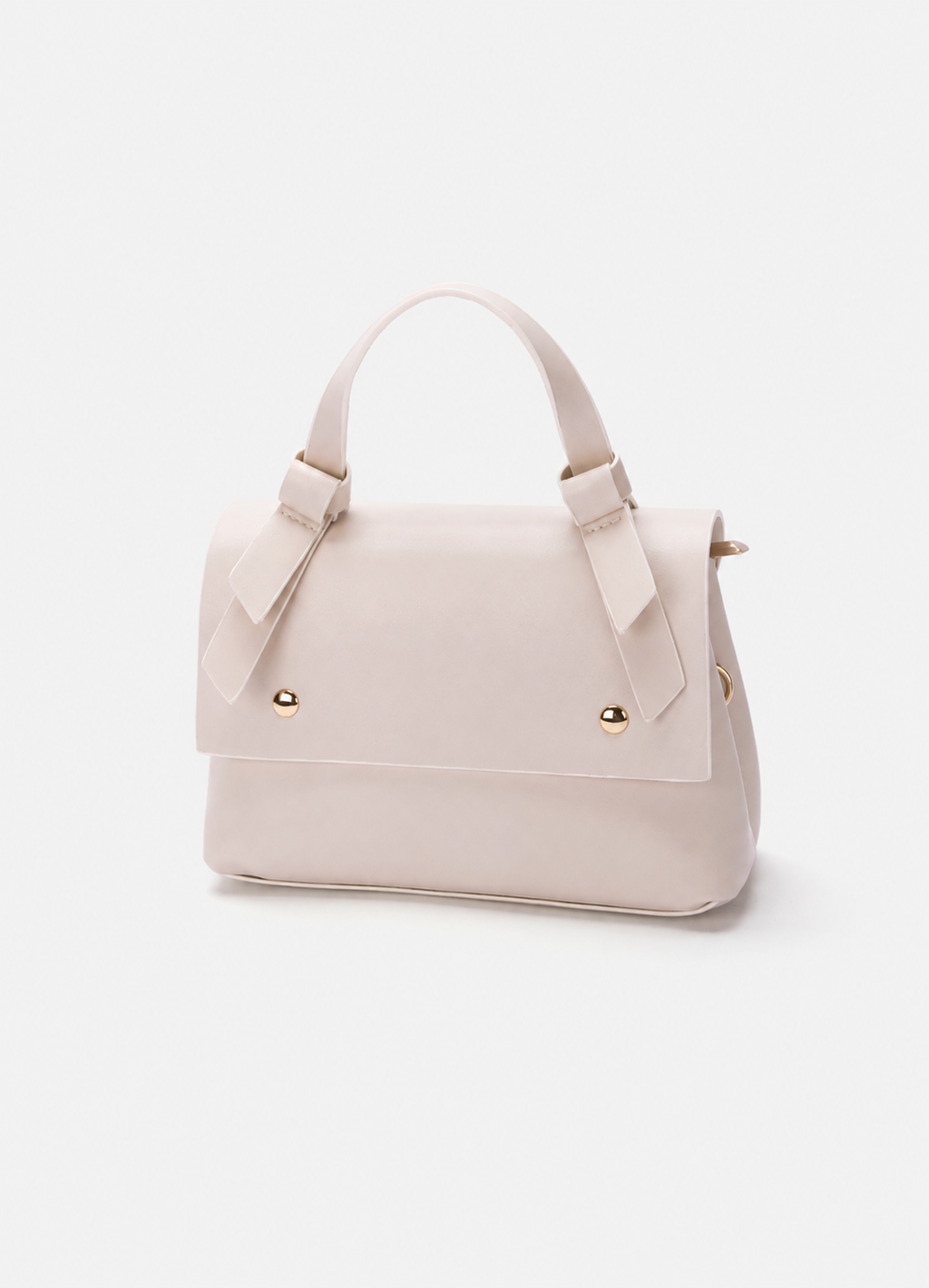 Women's White PU Leather Shoulder Handbag – Casual Everyday Fashion Bag