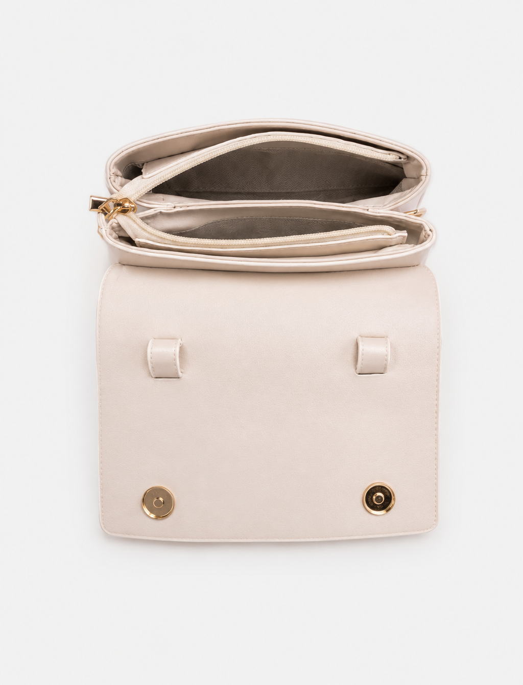 Women's White PU Leather Shoulder Handbag – Casual Everyday Fashion Bag