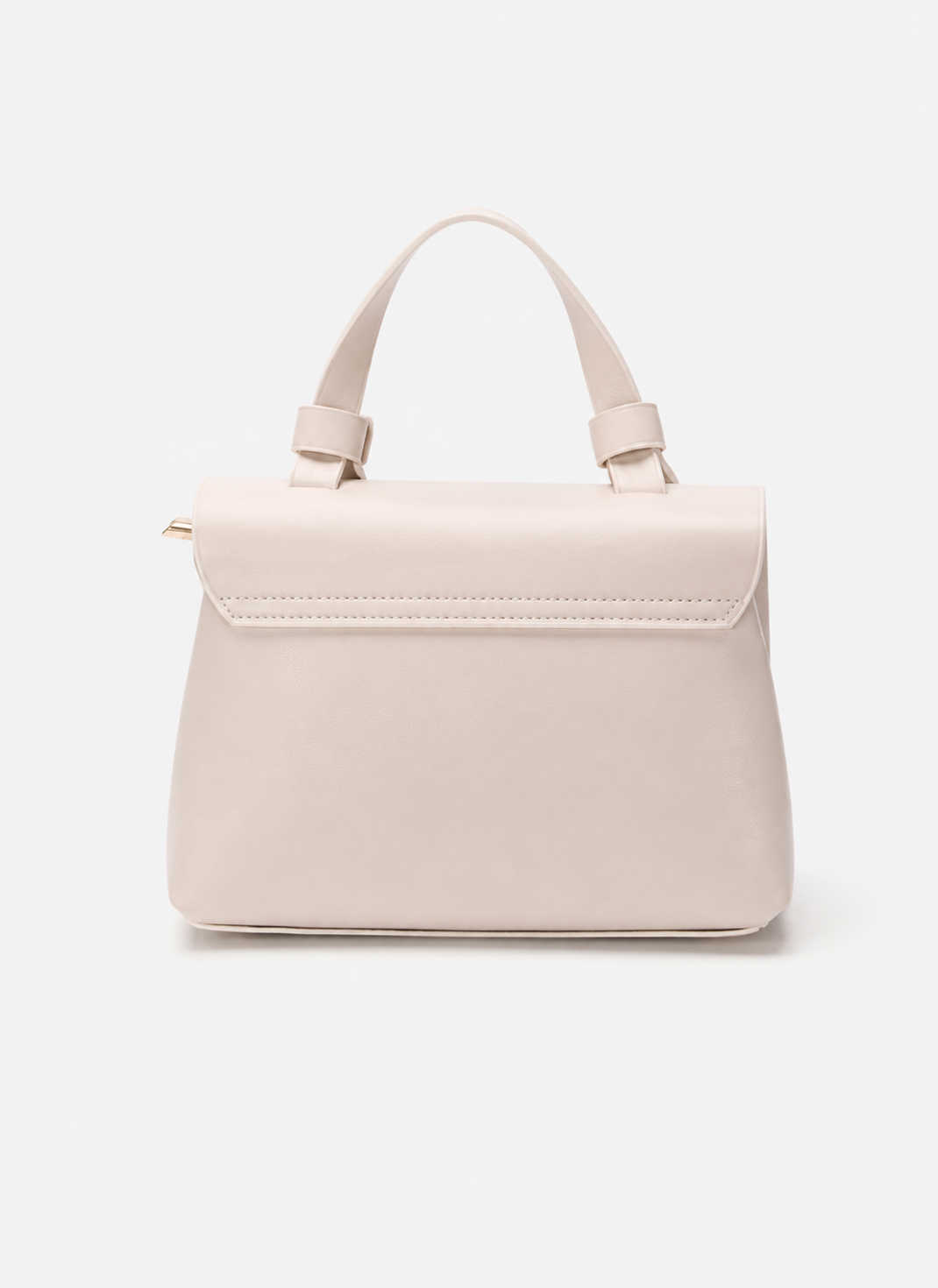Women's White PU Leather Shoulder Handbag – Casual Everyday Fashion Bag