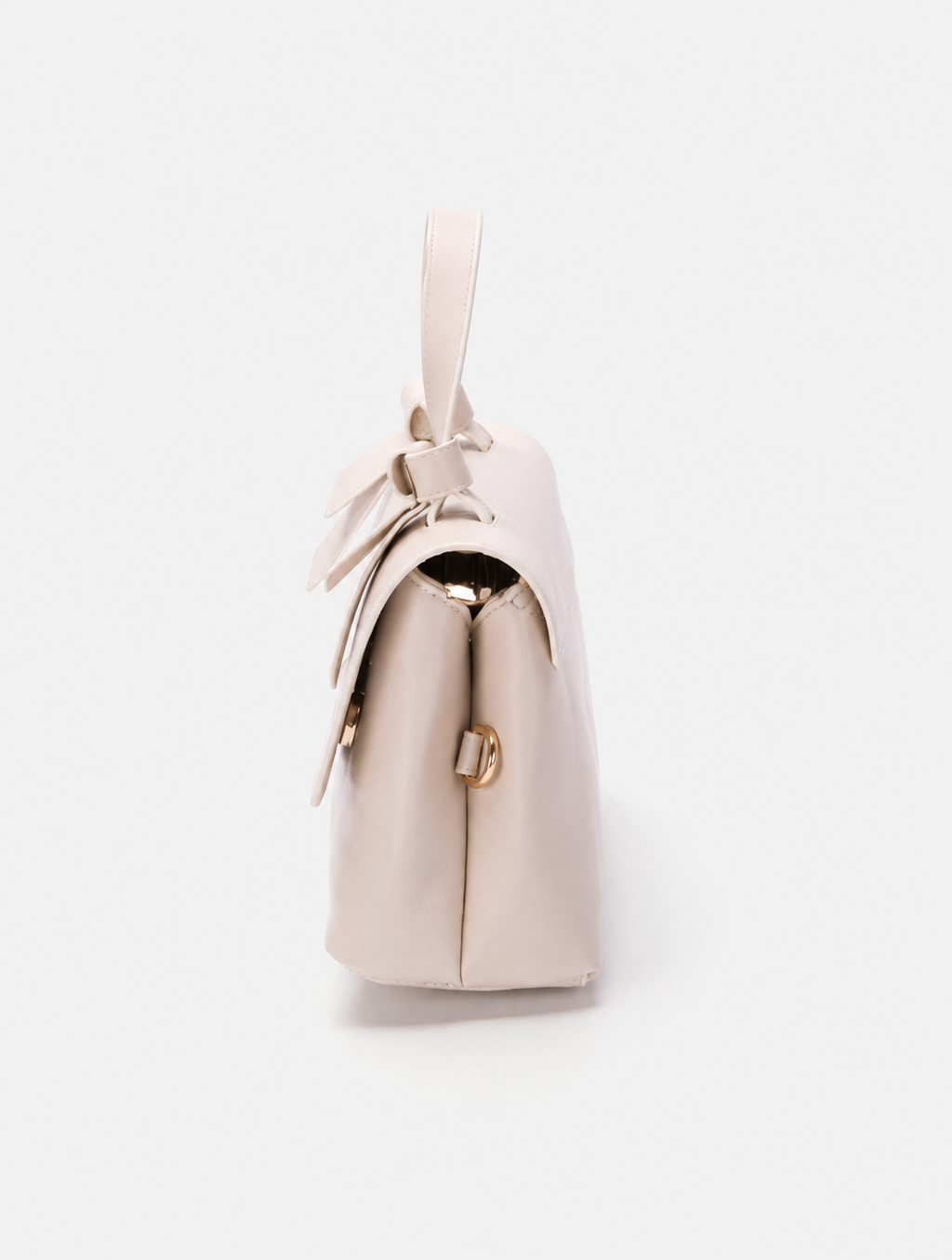 Women's White PU Leather Shoulder Handbag – Casual Everyday Fashion Bag
